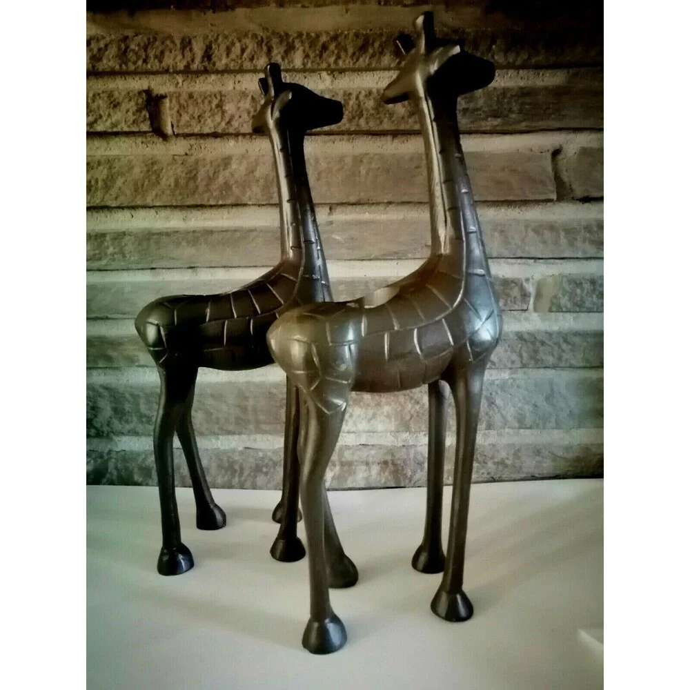 Heavy Metal Figurine Deer Candle Holders Home Décor  13